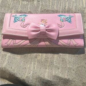 Loungefly Disney Cinderella Wallet with Bow and Embroidery